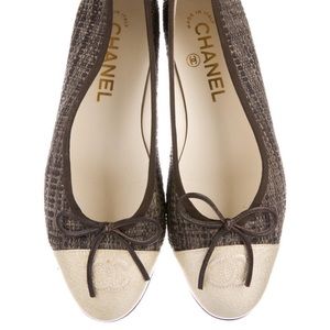 Chanel Raffia Ballet Flats